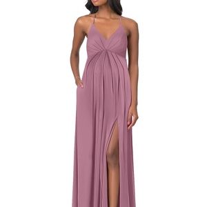 Azazie Maternity Bridesmaid Dress Vintage Mauve